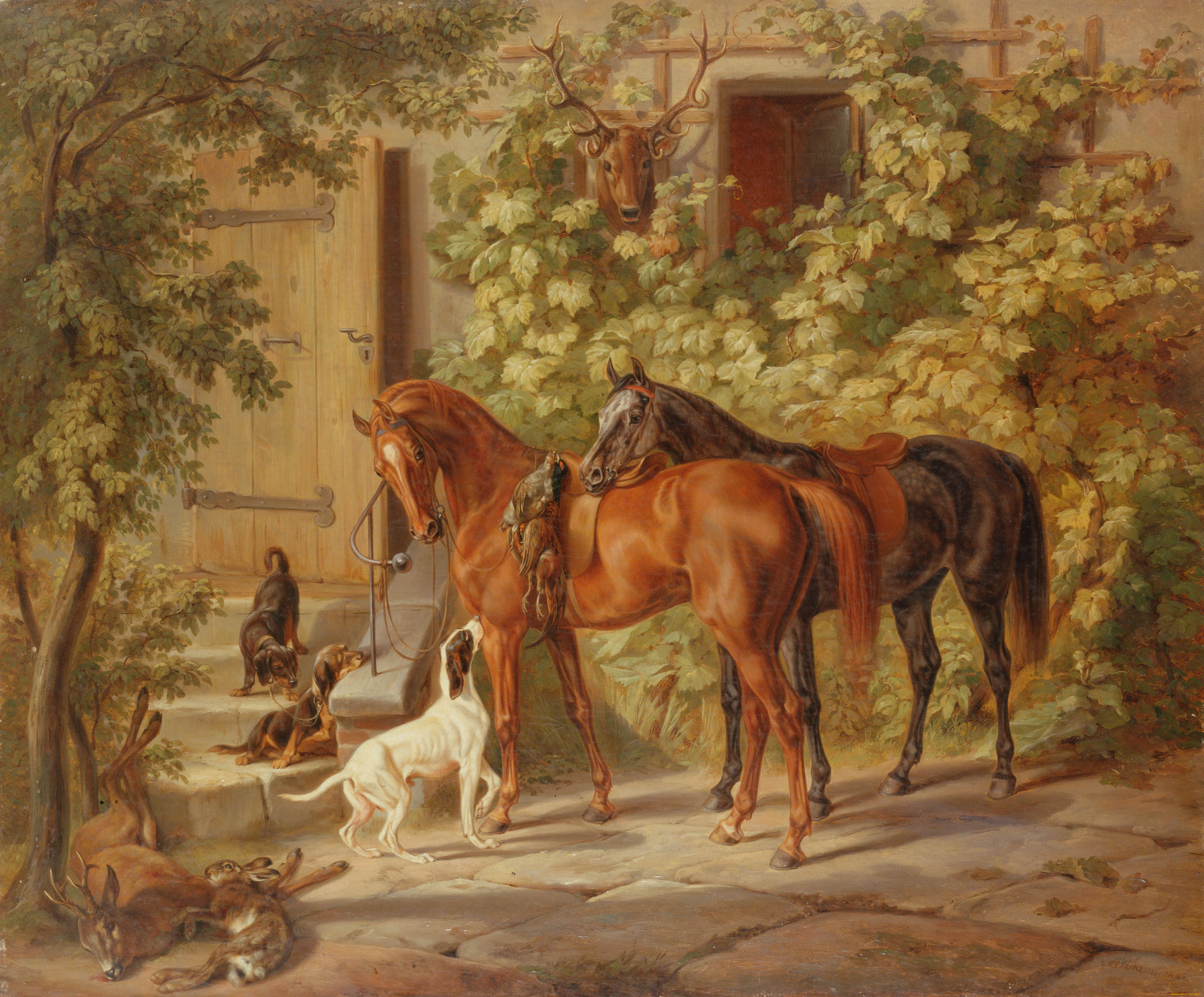 , , , , , , , , , horses, at, the, porch, adam, albrecht, , 